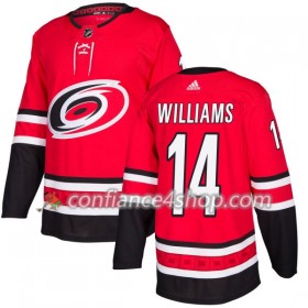 Adidas Maillot de Hockey Carolina Hurricanes Justin Williams 14 2017-2018 Rouge Authentic - Homme